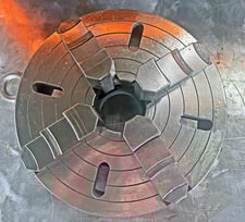 12" Kitagawa, Solid 4-Jaw Chuck w/D1-6 Mount