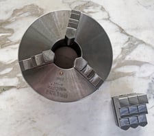 9" Seoam, Solid 3-Jaw Chuck w/Flat Back Mount