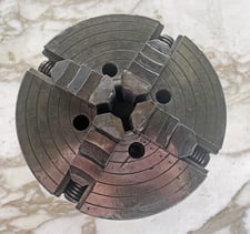 10" Union Manufacturing Co., Solid 4-Jaw Chuck with Flat Back Mount