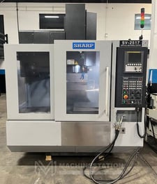Sharp #SV-2517 SX-F, CNC vertical machining center, 24 side mount tool changer, 25.2" X, 16.9" Y, 18.1" Z