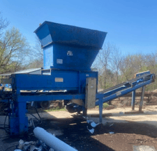 Westinghouse Salem, Low Rpm Grinder/ Hog, 1636 HT, 40 HP, 16' concave conveyor w/ magnet, 18" belt, 4' x5'
