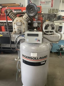 5 HP Ingersoll-Rand #T30, Vertical Piston Air Compressor, 13 cfm, 250 psi, 80 gallon tank