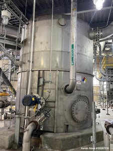 14000 gallon Erected Steel, 316L Stainless Steel Vertical Tank, 13' diameter x 15' straight side, API-650