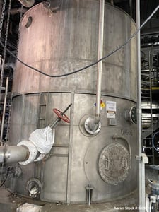 14000 gallon Erected Steel, 316L Stainless Steel Vertical Tank, 13' diameter x 15' straight side, API-650
