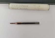 Monster Tool #4FL, Solid Carbide End Mill TiCN, 1/2" L Shank, 1.5" L Overall, 1/16" Drill Bit, Set of 12