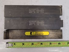 Kennametal, Tool Holder, (2) 152.4 mm L Tool w/31.75 mm width Shank & (1) 152.4 mm L Tool w/25.4 mm width