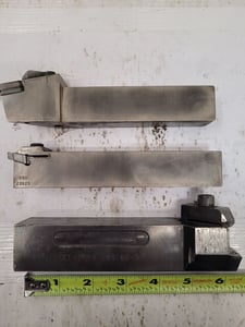 Iscar/Kennametal, Tool Holders, (10 1" width x 1" H Shank, (1) 1" Square Shank & (1) 1.25" Shank, Lot of 3
