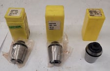 Centaur #RD32, Tapping Collets, Lot of 5 Collets, (1) 3/8", (2) 5/16" & (2) 7/16" Sizes