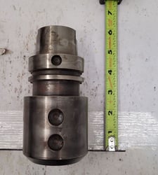 Kennametal, Erickson #HSK-63A, collet adapter, 1.2598" Shank, 2.815" diameter Body, 4.3307" L Gage, 2.126" L