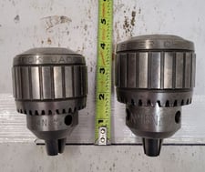 Jacobs, Ball Bearing Super Chuck, (1) 1/8"-5/8" capacity & (1) 0-1/2" capacity Set of 2