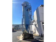 20300 cfm Torit #156RFW10, Dust Collector w/Rotary Airlock, 2030 sq.ft Filter Area, (156) 10' L Filter Bags