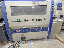 Weinig #U-1000, Feed-Through Moulder, 5-Head, 9.06" x 4.75" capacity, 1.8" Spindle diameter, 20-118 FPM