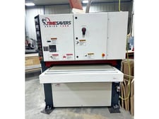 43" x 75" Timesavers #1300-Series, Wide Belt Sander, 3-Head, 8" Drums, 5.5" diameter on Combi. Heads, 2.5"