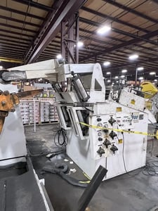 Cooper-Weymouth-Peterson, Uncoiler, 36" width x .125" Thick Feed, 73" O.D., 15.5"-20.5" Mandrel