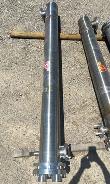 70 sq.ft., 150 psig shell, 150 psig tube, Enerquip, Stainless Steel horizontal shell & tube heat exchanger