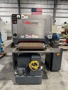 25" x 60" Timesavers #2111-12-0, metal wet sander, 15-30 FPM, 6" drum diameter