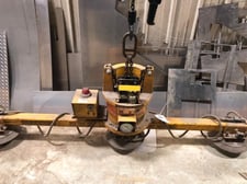 1500 lb. Anver #ET150M3-110, sheet lifter, 3 pad, 115 V., 20 tilt/hr, 12' x 6' max