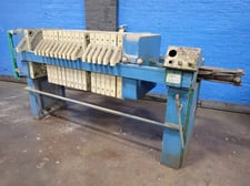 25" x 25" JWI #890G32-17-5DN, Frame Filter Press, 17 filters,