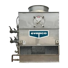 22 Ton, Evapco #ATW-22A, Closed Circuit Cooling Tower, 96 GPM, 400 PSIG Coil, 5 HP Fan, 3/4 HP Spray Pump