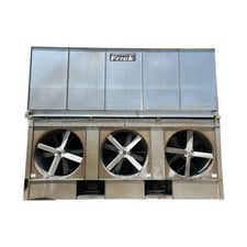 940 Ton, Frick #XLP-XL-940, Evaporative Condenser, 664.3 Ton Ammonia, 151800 CFM, 250 PSI, 7.5 HP Pump, 1050