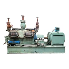 Vilter #4412, Ammonia Reciprocating Compressor, 12-Cylinder, Direct Drive, R-717, 6" Suction, 3" Discharge