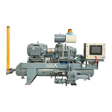 300 HP GEA #230GLX, Rotary Screw Compressor Package, R-717, 620 psig & 3600 RPM Package & Compressor, 460 V