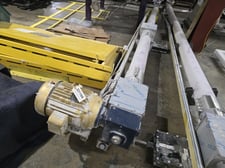 8" diameter x 26' long, Auger w/Motor & Single-Reduction Worm Reducer, 10" Inlet diameter, 12" Outlet