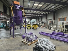 Hapman TubePro, Drag Conveying System, w/6" diameter Pipings & Hopper, 18803-99843 lb./in., 15 HP, 9.5-50