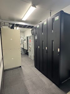 300.0 KVA Mitsubishi 9900B, self contained outdoor uninterruptible power supplies system rental, 480 Volts