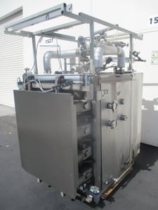 Steris Finn Aqua #1500-S-1, stainless steam sterilizer / autoclave w/ steam generator, 45 psi, 292°F
