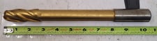 Ball Nose Jobber Drill, Niagara #N80326, 1" diameter, 3" flute length, 8" drill length