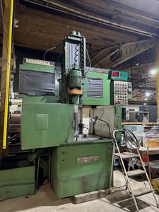 Springfield #36E, crown type vertical universal grinder, 44" swing inside chuck guards, 36" work table