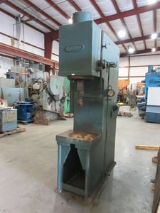 30 Ton, Greenerd #HP30-38-30, hydraulic press, 24" stroke, 11.5" throat, 28" daylight, 22" x 17" table