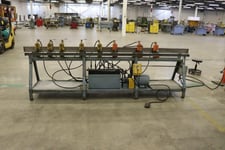 .06" gauge x 120" Lockformer #Speednotch, 8 head hydraulic notcher, 3 HP