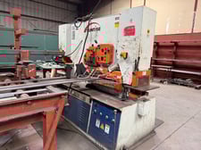 8" x 8" x 3/4" Sunrise #IW-185SD, hydraulic ironworker w/material handling, 185 ton, 20" throat, 2016