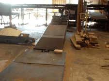 30' Barn Sweep conveyor, w/ 19' incline, 1.5 HP, Vortex gearbox
