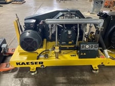 145 psi, Kaeser #N-2001-G, Reciprocating Compressor, Booster EP High Pressure System, 3 HP, 460 V., 3800 RPM