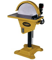 20" Powermatic #PM9-1791276-DS20, disc sander, 600 cfm dust collection, 4" outside dimension dust port, 2 HP