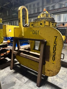 75000 lb. Cady, CM C-Hook, 72" wide coils, 57" arm, 30" throat