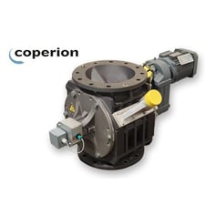 12" Coperion #ZVB 320 1-19-AC, Stainless Steel rotary airlock valve, 2 HP, 140&deg;F, 21 psi