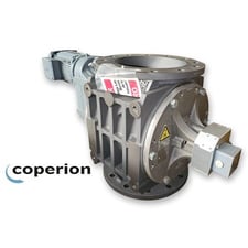12" Coperion #ZVB 320 1-19-AC, Stainless Steel rotary airlock valve, 2 HP, 140&deg;F, 21 psi