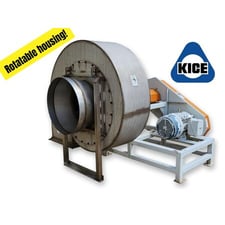 20000 cfm @ 9 S.P., Kice Industries #FC26, Stainless Steel centrifugal fan