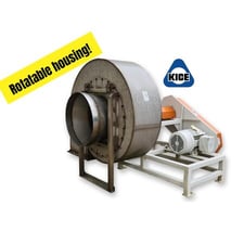 20000 cfm @ 9 S.P., Kice Industries #FC26, Stainless Steel centrifugal fan