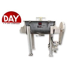 6 cu.ft. J.H. Day, Stainless Steel paddle blender mixer, 17" W x 38" L x 18.5" D mixing chamber