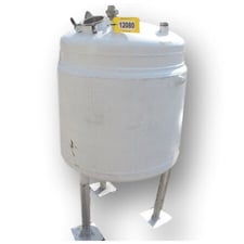 90 gallon Stainless Steel Jacketed Tank, 32" x 32" straight side, dished top & bottom