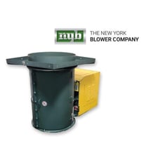 9000 cfm @ 1" S.P., New York Blower #27 face plate, axial fans, 27" wheel, 5 HP