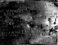 1000 HP 1185 RPM General Electric, Frame 6346S, DPSB, 2300 Volts