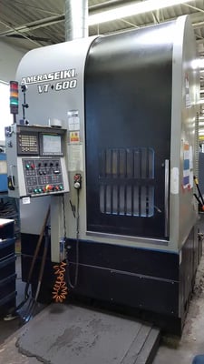 Ameri-Seiki #VT600, CNC turret lathe, 24" chk, 8 turret, 52-2250 RPM, Fanuc Oi-TC, 2008
