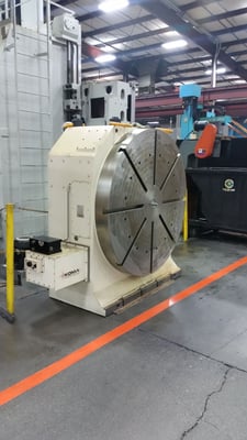 59" Tsudakoma #RNCV-1501L, CNC Rotary Table, 4.17 rpm, Fanuc servos & controls, 2017