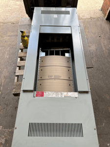 600 Amp. General Electric, APNB Bolt On Style, Panelboard, 208/120 Volts 3PH 4W Indoor Encl MLO Main Lug P502